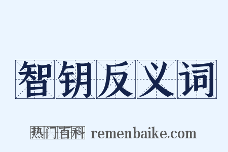智钥反义词是什么意思的图片